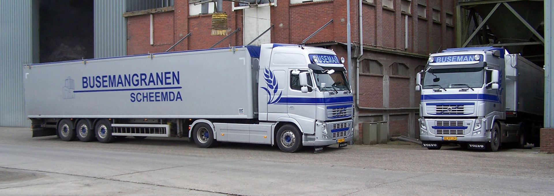 buseman granen vrachtauto's